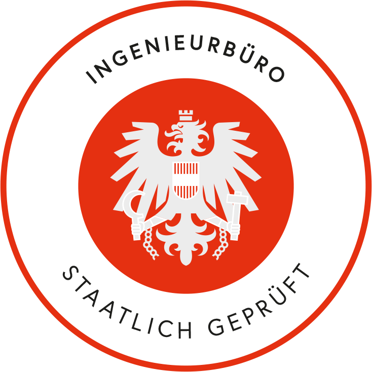 Logo "staatlich geprüftes Singenierbüro"